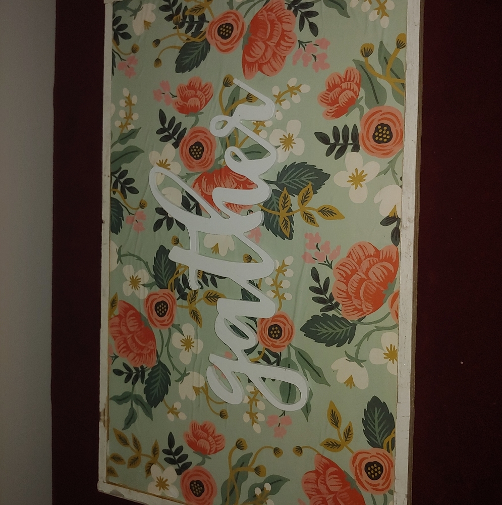 Gather sign (Rifle Paper Co. design)